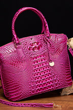 Women's Leather Handbag - Cherry