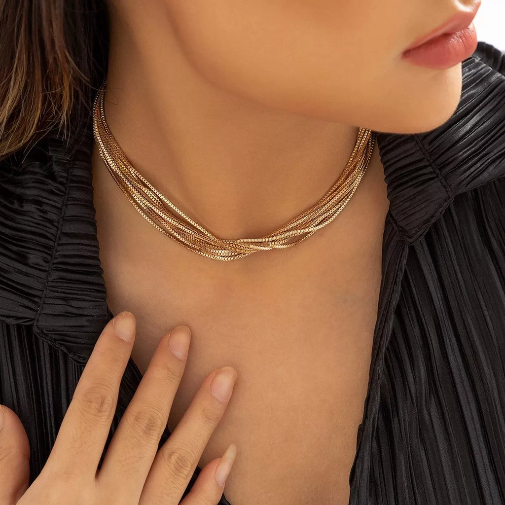 Women's Adjustable Layered Necklace - Style C
