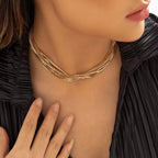 Women's Adjustable Layered Necklace - Style C