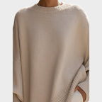 Women's Oversized Asymmetric Knit Cape