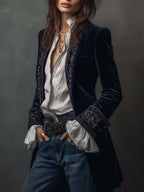 Women's Elegant Vintage Long Jacket