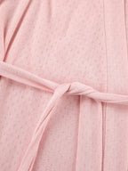 Women's Wide Sleeve Kimono Robe with Adjustable Belt