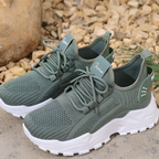Women's Comfortable Orthopedic Athletic Sneakers - Green