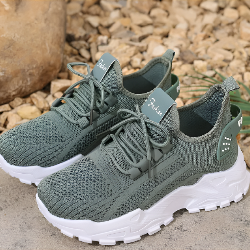 Women's Comfortable Orthopedic Athletic Sneakers - Green