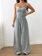 Women's Spaghetti Strap Wide-Leg Jumpsuit