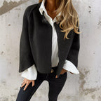 Women's Versatile Cropped Jacket - Black