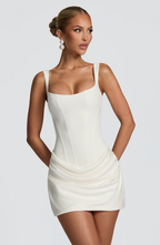 Women's Hourglass Mini Dress - Ivory