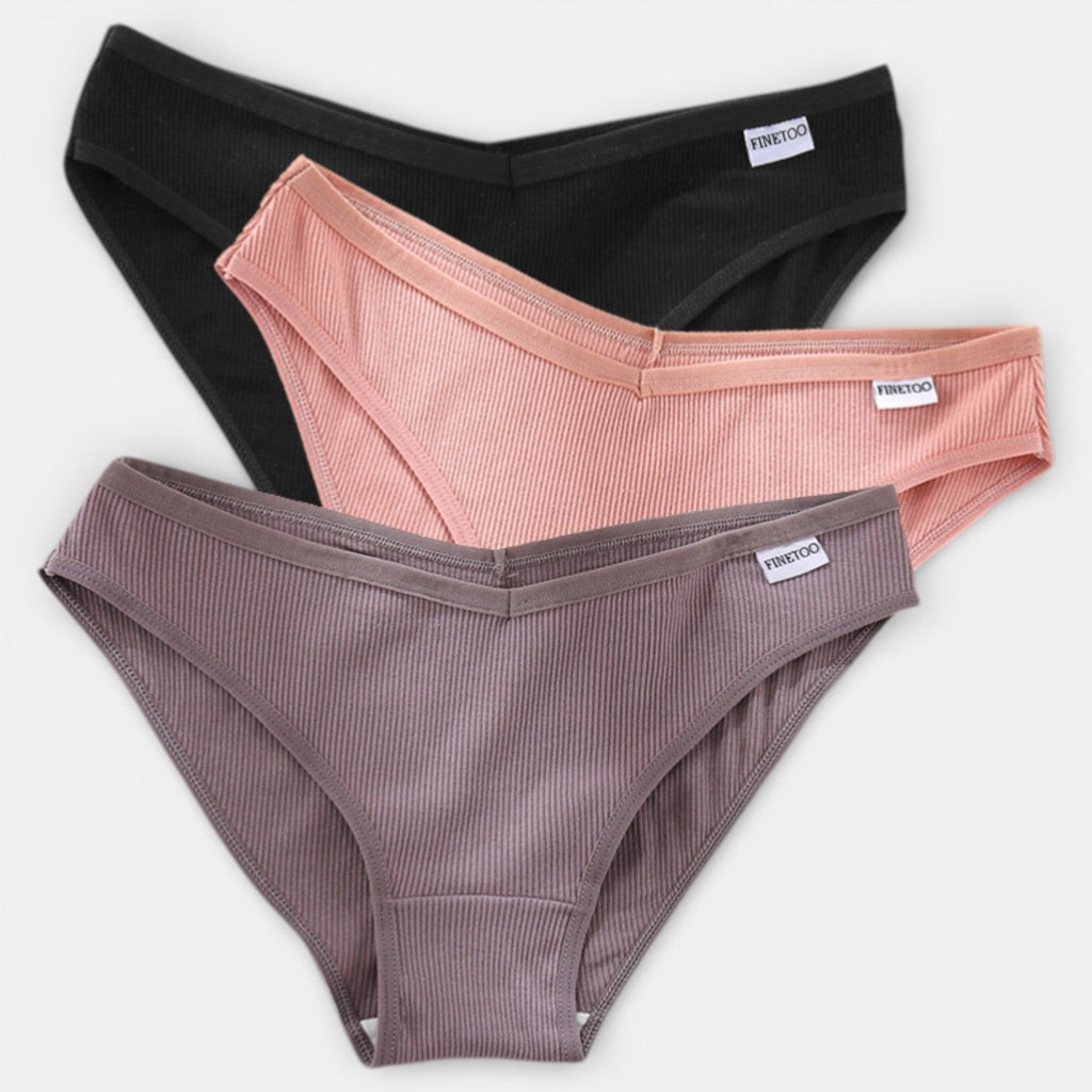 Women's Cotton Briefs 3-Pack - Set D