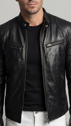 Men's Elegant Leather Jacket for Fall