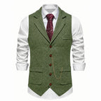 Men's Elegant Ultra-Comfortable Vest - Olive Green