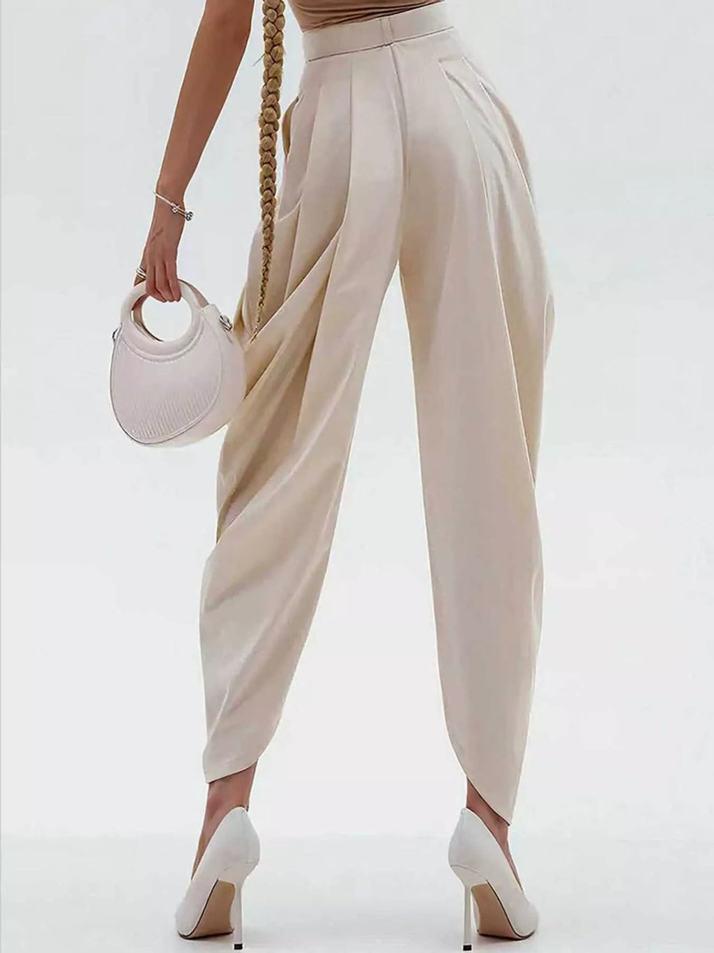 Women's High-Rise Flowy Wide-Leg Pants