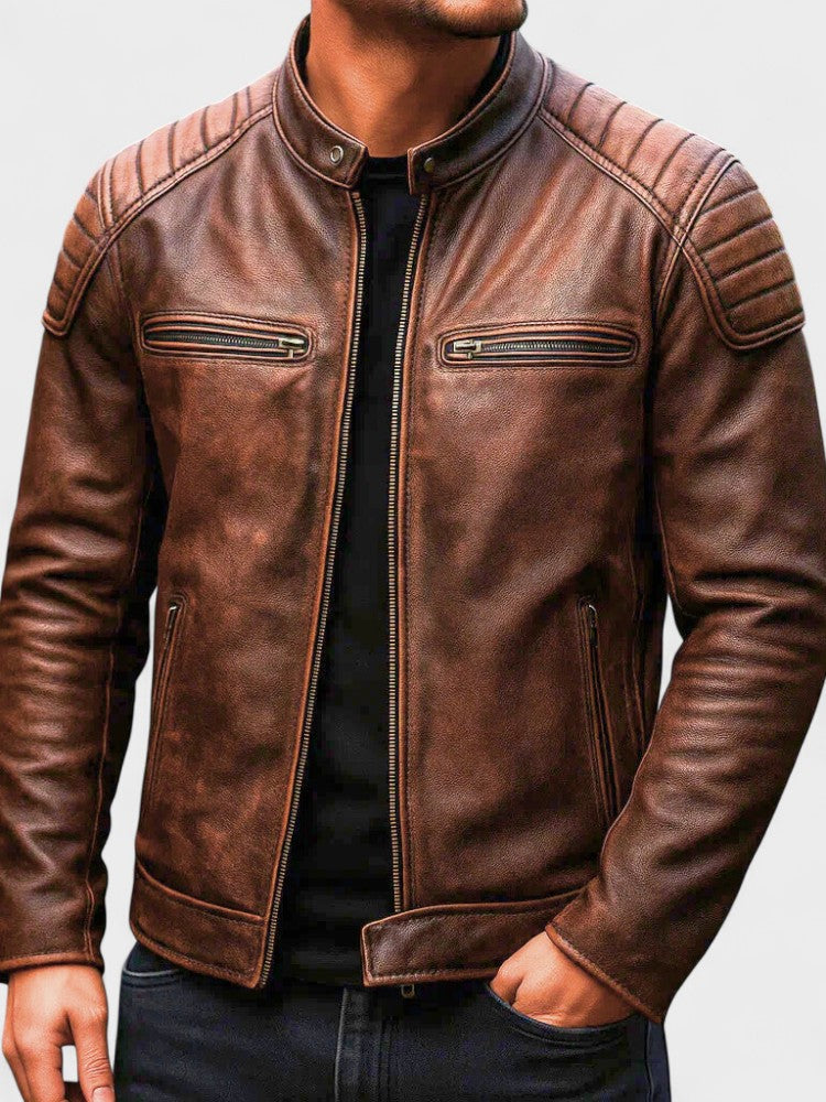 Men's Leather Jacket Fall Winter