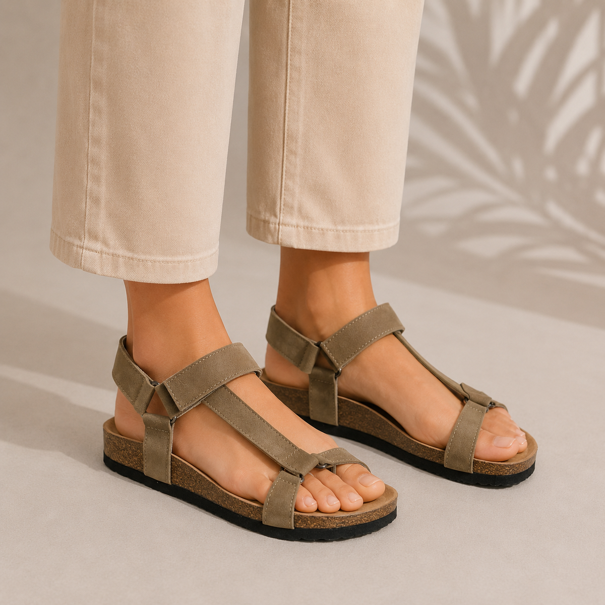 Men's Casual Beige Sandals