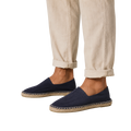 Men's Navy Blue Espadrille Shoes - Navy