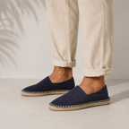 Men's Navy Blue Espadrille Shoes
