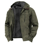 Men's Elegant Transitional Fall Winter Jacket - Green