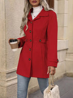 Women's Casual Long Sleeve Button-Up Jacket