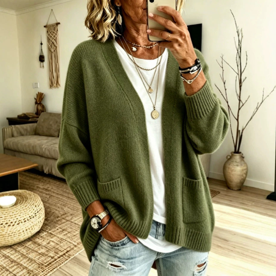 Women's Soft Knit Cardigan Coat
