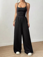 Women's Spaghetti Strap Wide-Leg Jumpsuit