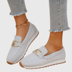 Women's Elegant Comfortable Loafers - White