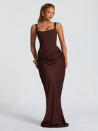 Women's Hourglass Maxi Dress - Mocha
