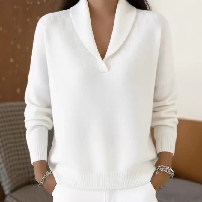 Women's Oversized V-Neck Batwing Sleeve Sweater
