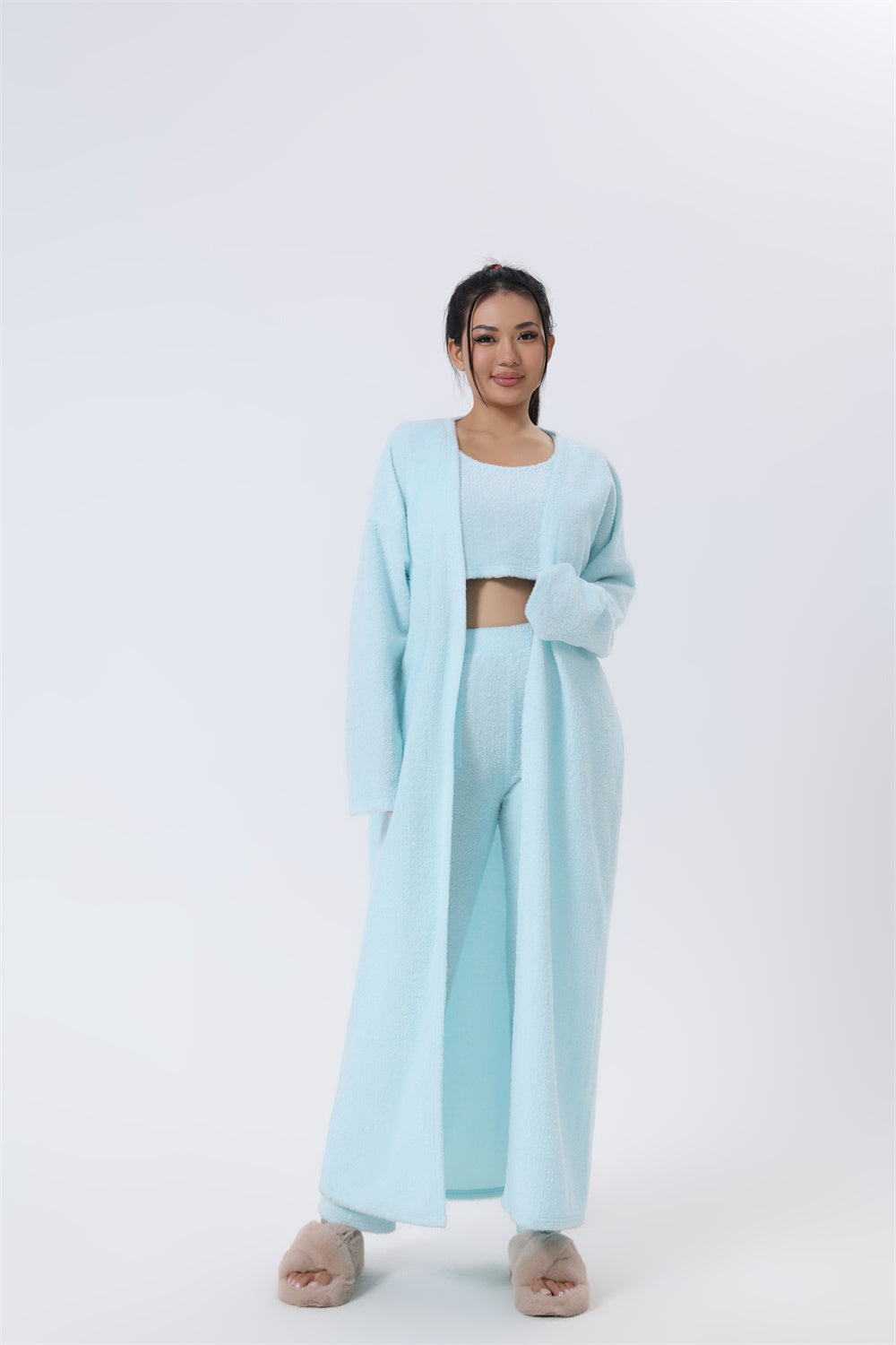 Women's Warm and Cozy 3-Piece Winter Pajama Set