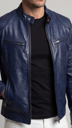 Men's Elegant Leather Jacket for Fall