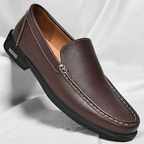 Men's Italian Leather Loafers - Brown