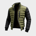 Men's Padded Winter Jacket - Army Green