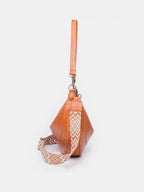 Women's Leather Crossbody Bag with Removable Strap