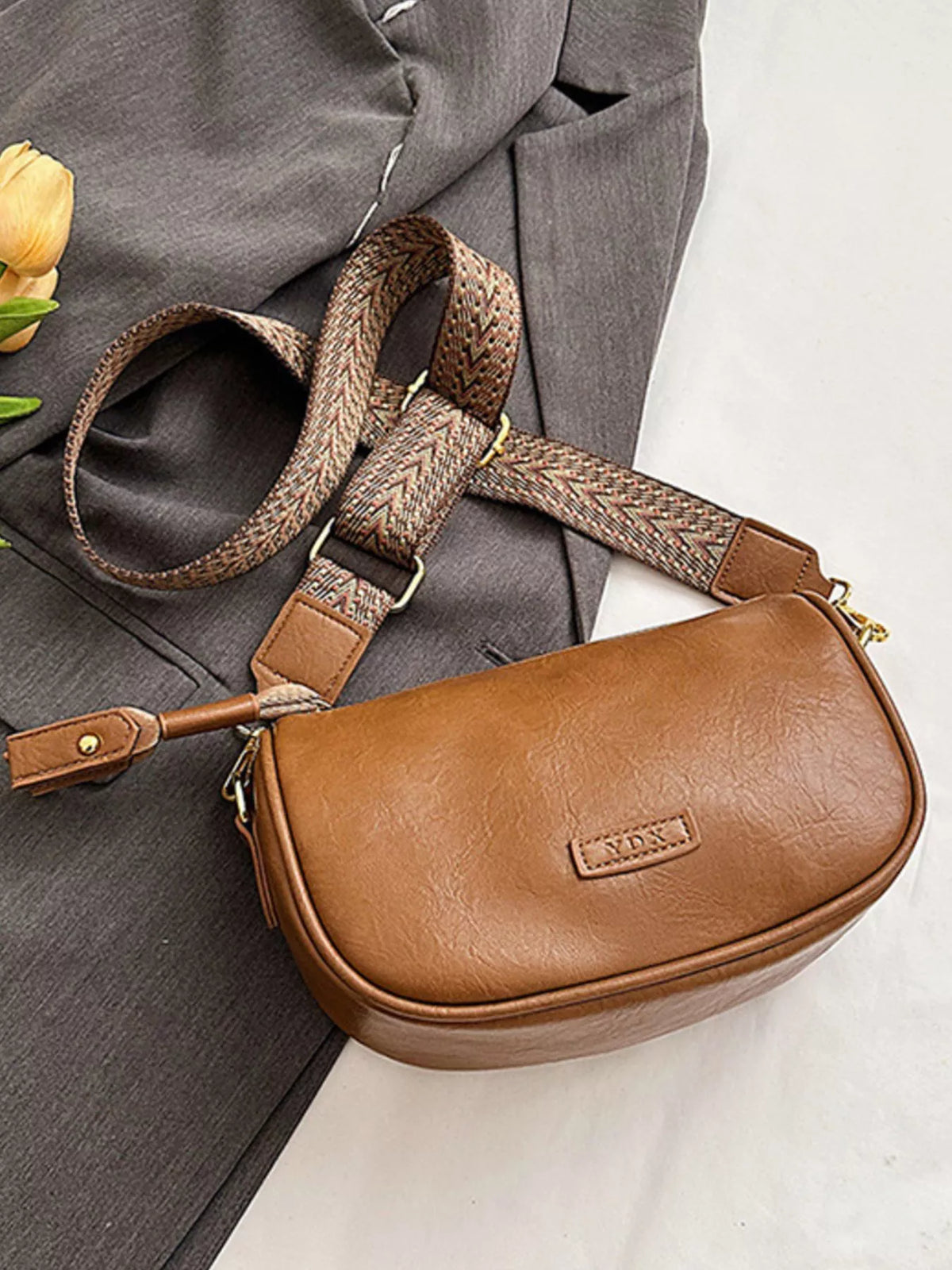 Women's Wide Strap Crossbody Bag