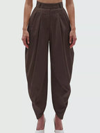 Women's High-Rise Flowy Wide-Leg Pants