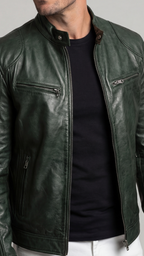 Men's Elegant Leather Jacket for Fall