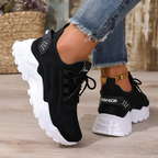 Women's Comfortable Orthopedic Athletic Sneakers - Black