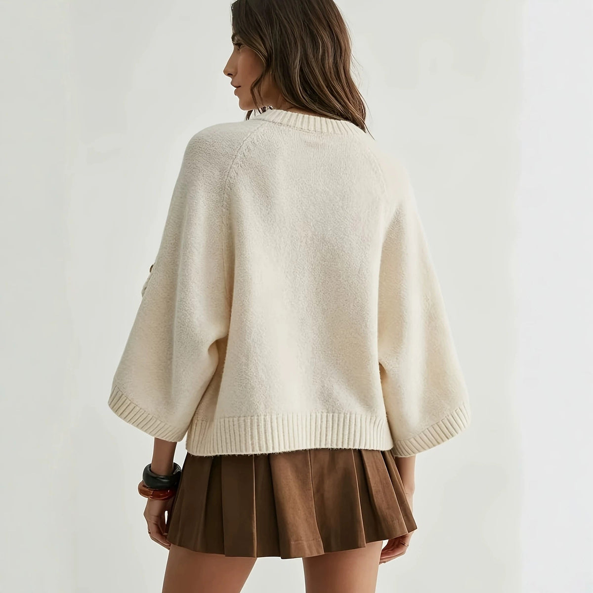 Women's Wool Crew Neck Sweater