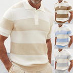 Men's Short Sleeve Knit Polo Casual Summer Style