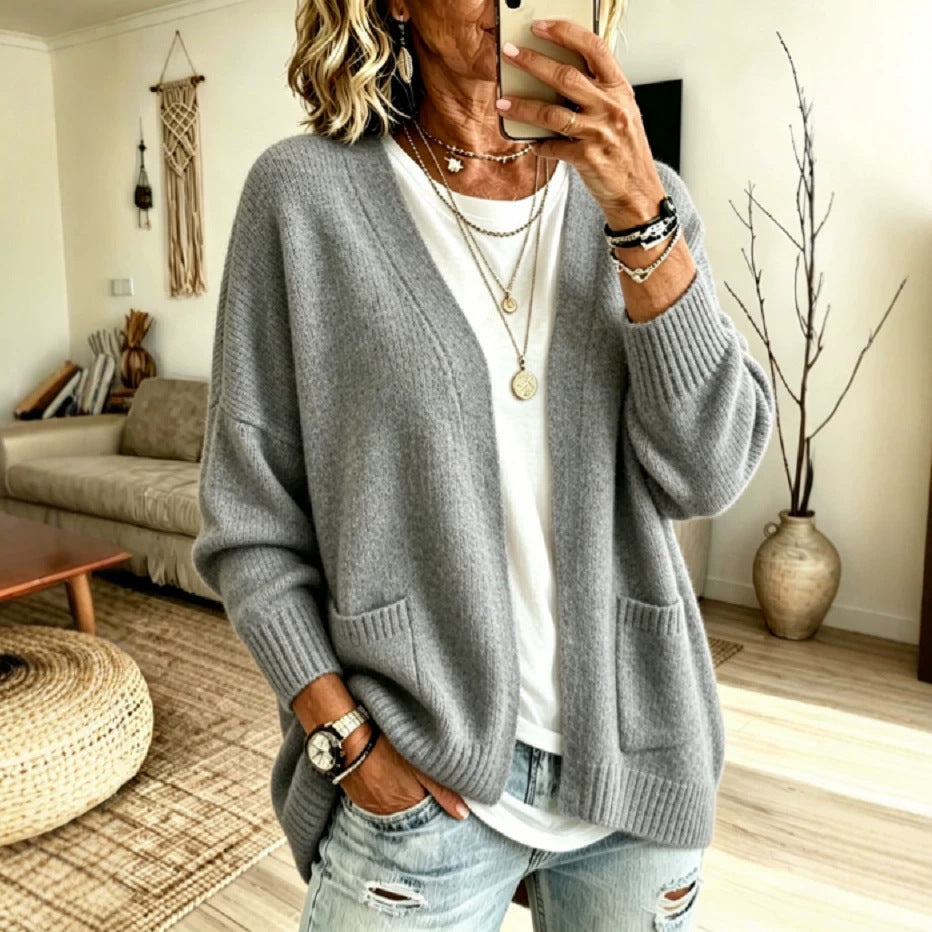 Women's Soft Knit Cardigan Coat