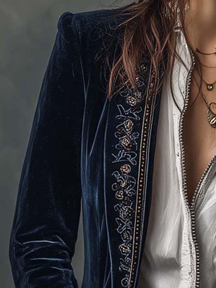 Women's Elegant Vintage Long Jacket
