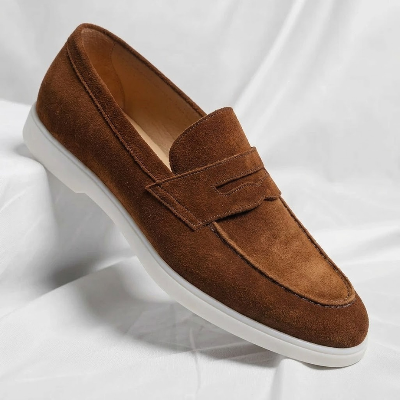 Men's Italian-Style Loafers - Brown
