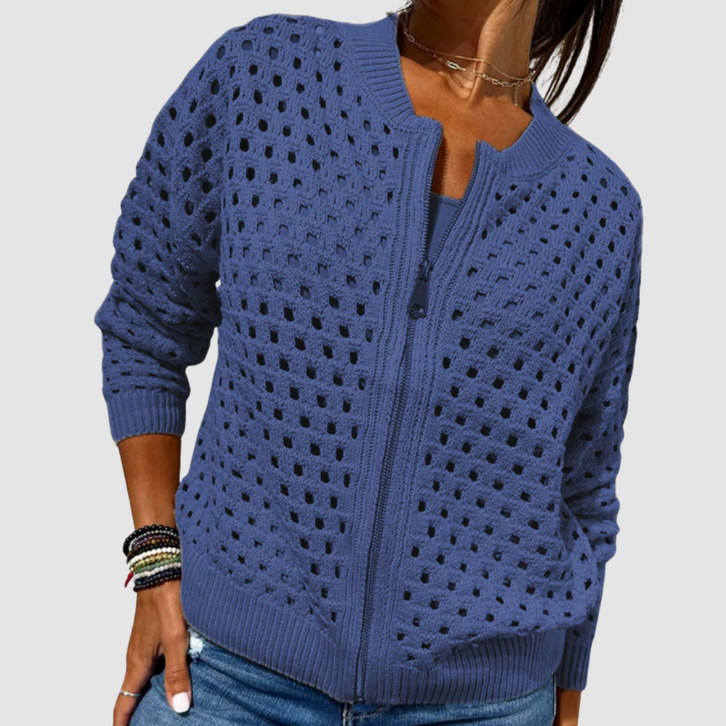 Women's Soft Knit Cardigan - Blue