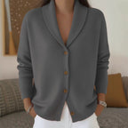 Women's Soft Knit Lapel Cardigan