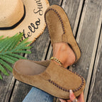 Women's Round Toe Slip-On Shoes