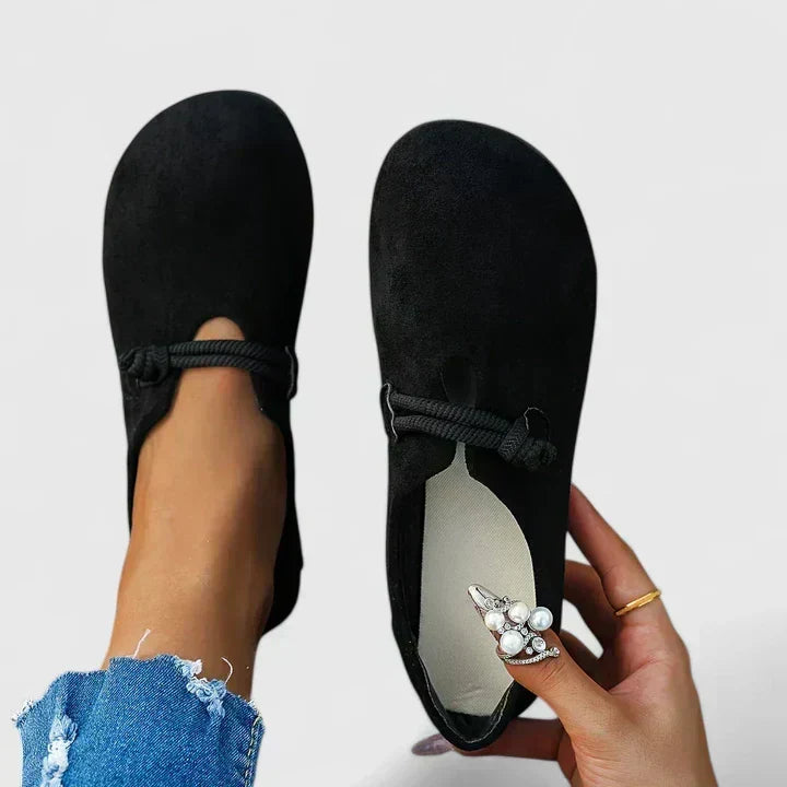 Women's Orthopedic Comfort Loafers Casual Everyday Shoes - Black