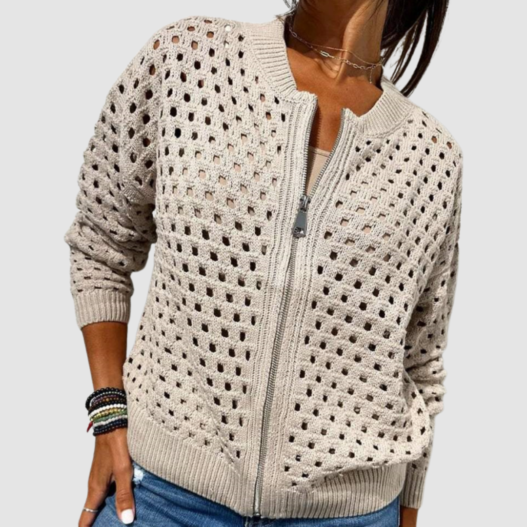 Women's Soft Knit Cardigan - Beige