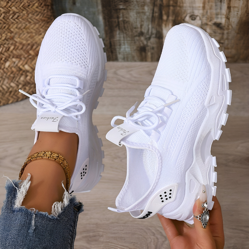 Women's Comfortable Orthopedic Athletic Sneakers - White