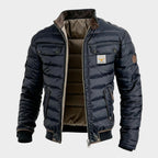 Men's Urban Padded Winter Jacket - Navy Blue