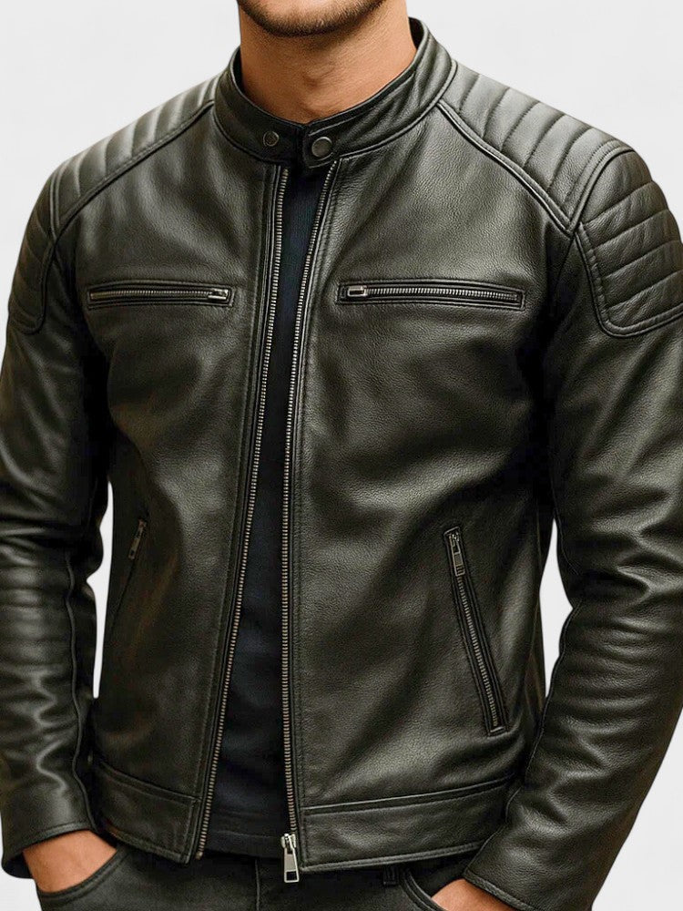 Men's Leather Jacket Fall Winter