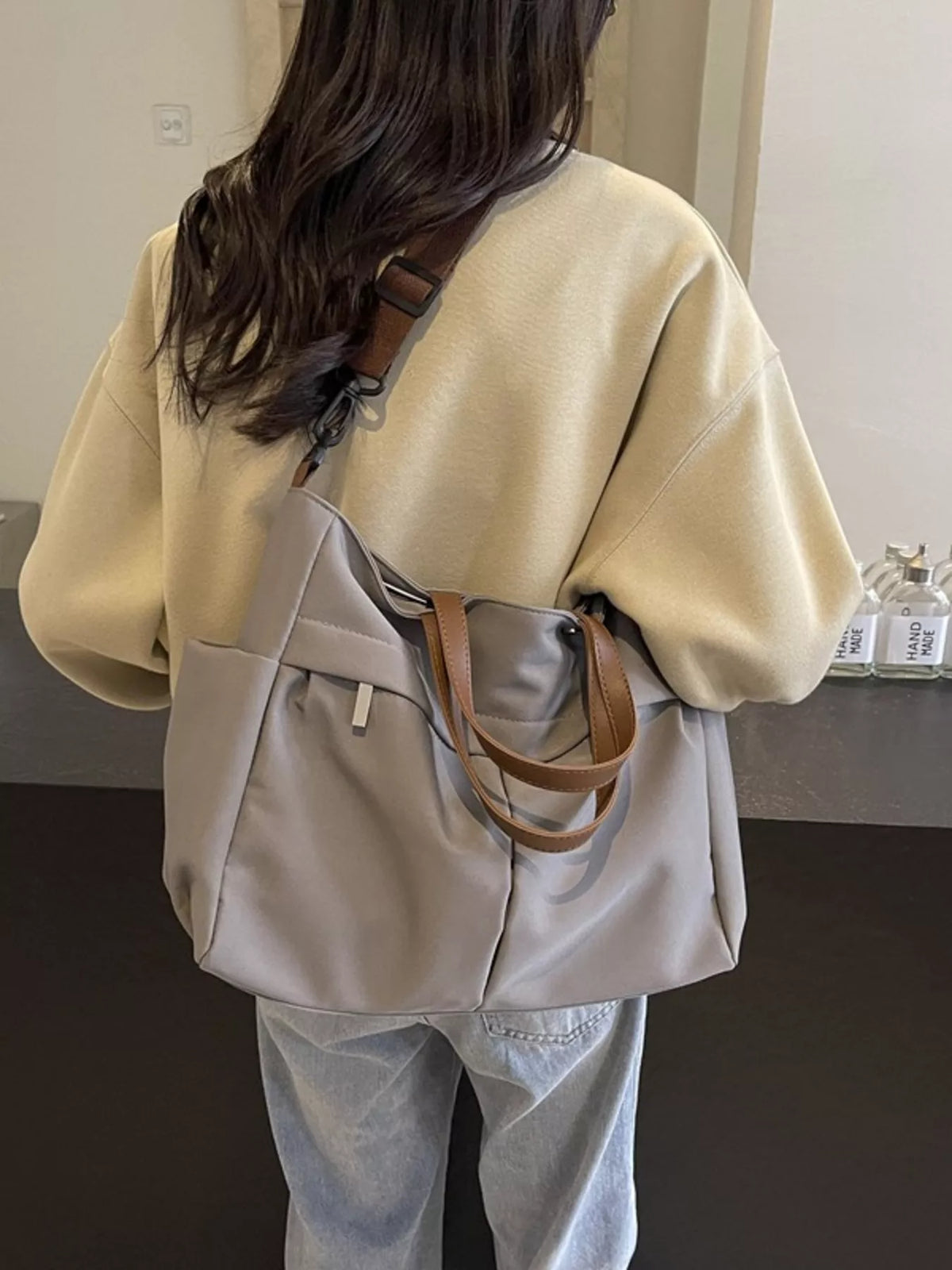 Women's Lightweight Casual Nylon Tote Bag