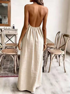 Women's Halter Neck Maxi Dress
